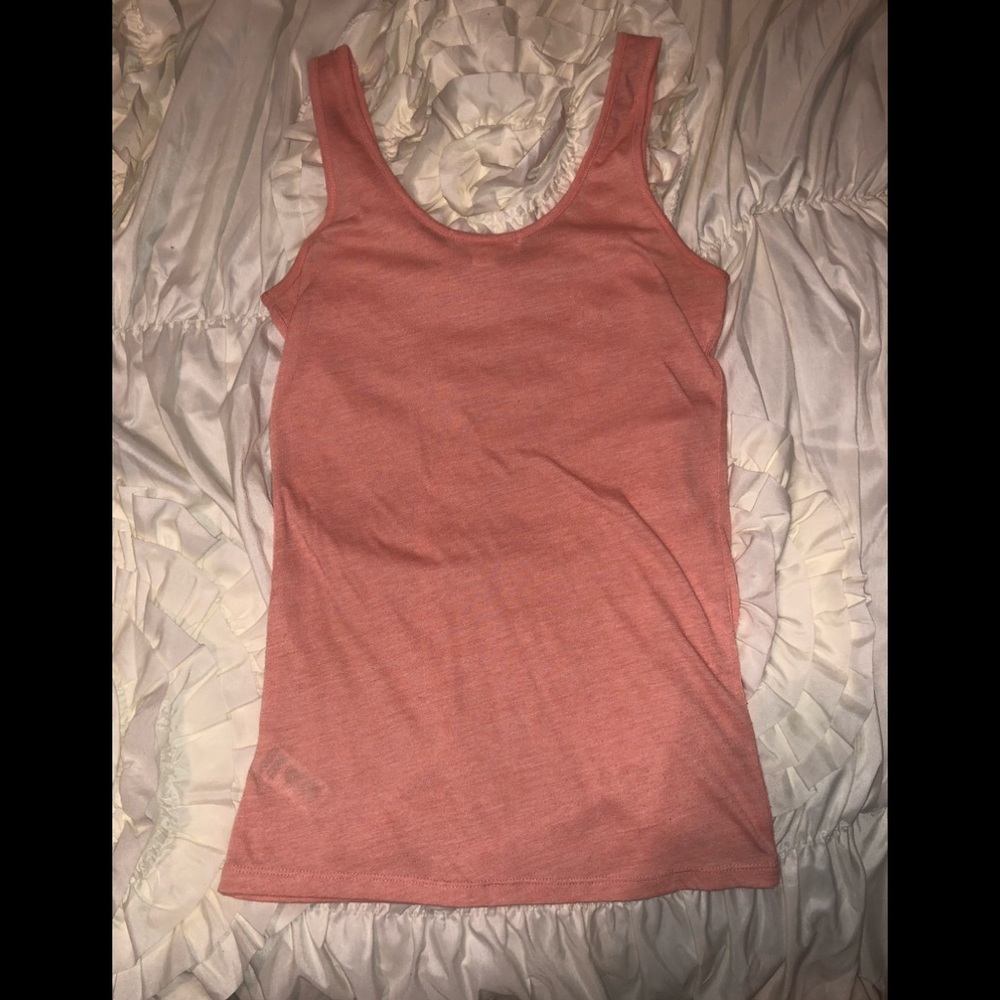 Peachy Pink Ruffle Tank - Picture 2 of 3